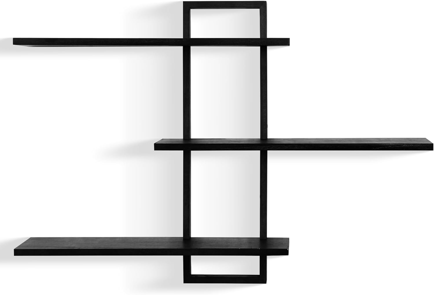 PHOENANCEE 3 Tier Wall Shelves,Decorative Floating Shelf for Wall,Plants Photo Shelf Storage Display Shelving Wood for Living Room Bedroom Kitchen Home Office Decor,Modern,Large,22 Inch Quick Pick Grocers