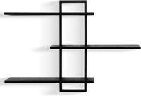 PHOENANCEE 3 Tier Wall Shelves,Decorative Floating Shelf for Wall,Plants Photo Shelf Storage Display Shelving Wood for Living Room Bedroom Kitchen Home Office Decor,Modern,Large,22 Inch Quick Pick Grocers