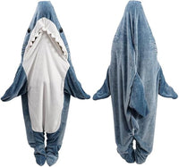 inkArts Shark Blanket Hoodie Onesie for Adult & Kid, Wearable Shark Sleeping Bag, Soft Cozy Onesie Costume Quick Pick Grocers