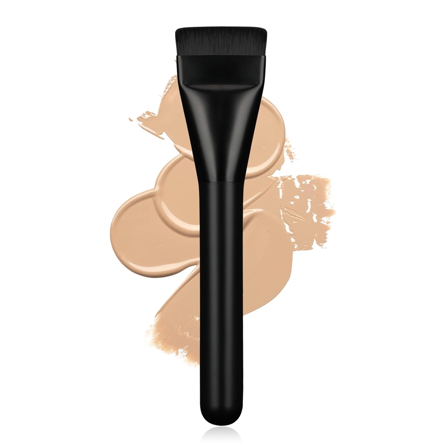 Flat Foundation Brush,Korean Makeup Brush Spatula Facial Brush for Liquid Foundation,Premium Face Makeup Brush for Blending Cream Quick Pick Grocers