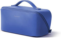 EACHY Travel Makeup Bag, Large Capacity Cosmetic Bag for Women, Waterproof PU Leather, Flat Open Portable Toiletry Bag for Skincare, Brushes & Travel Essentials Quick Pick Grocers