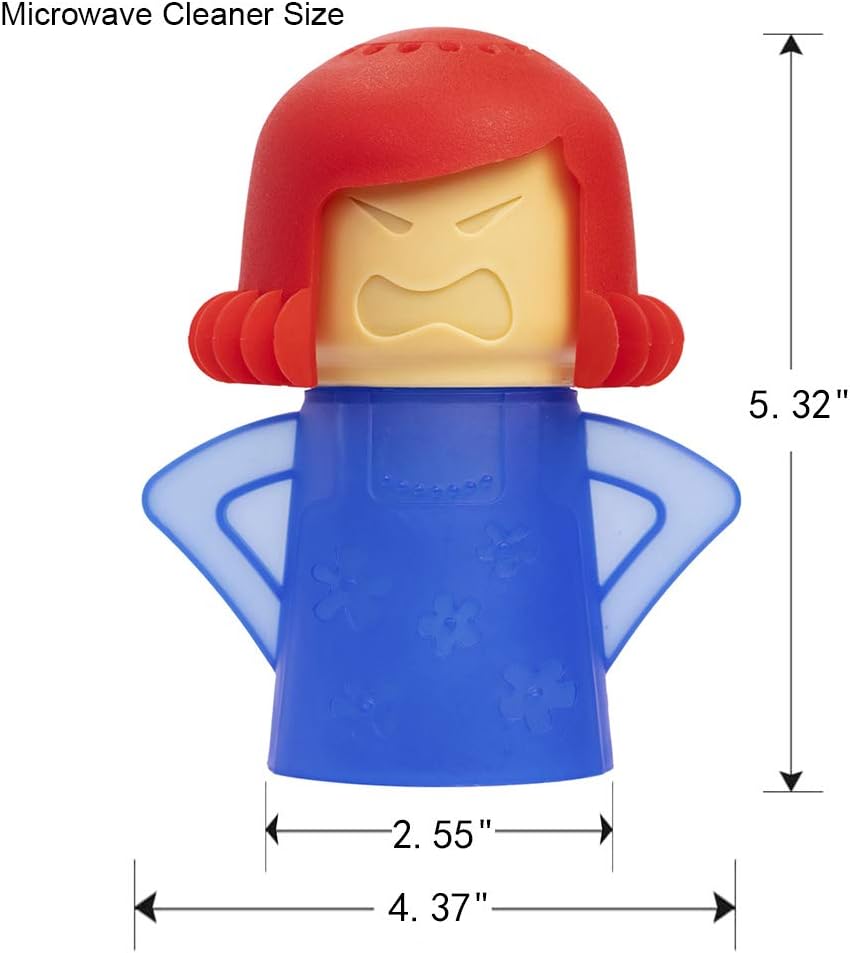 Angry Mom Microwave Cleaner, Mad Mama Microwave Steam Cleaner, Just Add Vinegar and Water, Easily Cleans the Crud in Minutes Quick Pick Grocers
