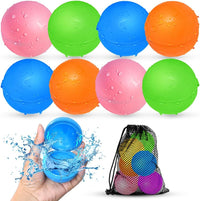 Reusable Water Balloons, Pool Beach Water Toys for Boys and Girls, Summer Toys for Kids Ages 3-12, Magnetic Water Ball for Outdoor Activities Quick Pick Grocers
