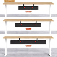 Univivi No Drill Under Desk Cable Management Tray, 36" Cord Organizer for Table, Clamp/Screw Mount Desk Cable Management, Premium Fabric Cable Management Tray for Office, Home Quick Pick Grocers