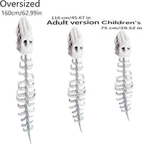 Dinosaur Costume-3D Skeleton Design,Realistic Halloween Dinosaur Skeleton Costume,Themed Skull Cosplay Props Quick Pick Grocers