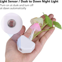 Rienar Sensor Led Night Light, Color Changing Plug-in LED Mushroom Dream Bed Lamp Quick Pick Grocers