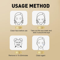 CHMI Under Eye Patches (50 Pairs) - 24K Gold Eye Patches for Puffy Eyes, Dark Circles, EyeBags and Wrinkles, Collagen Skin Care Products, Beauty & Personal Care Quick Pick Grocers