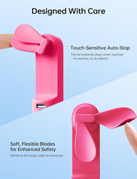 JISULIFE 3 IN 1 Handheld Mini Fan - Portable Fan & Power Bank & Flashlight, 19H Max Cooling, USB Rechargeable, Pocket-Sized for Travel, Cruise, Concerts, Makeup, 2026 Summer Gifts for Women Quick Pick Grocers