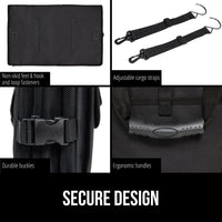 GORILLA GRIP Trunk Organizer for SUV and Cars, Large Capacity Collapsible Car Trunk Storage Organizer, Heavy Duty Car Accessories, Gifts for Mom and Dad, Slip & Water Resistant Multi Compartment Quick Pick Grocers