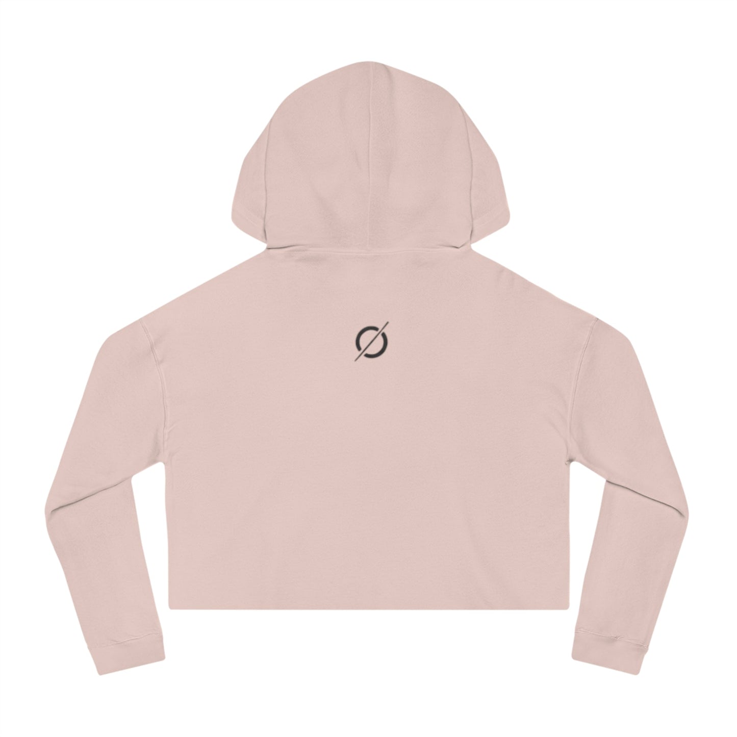 Cropped Hoodie Sweatshirt for Women with Cropped Design and Ribbed Cuffs Printify