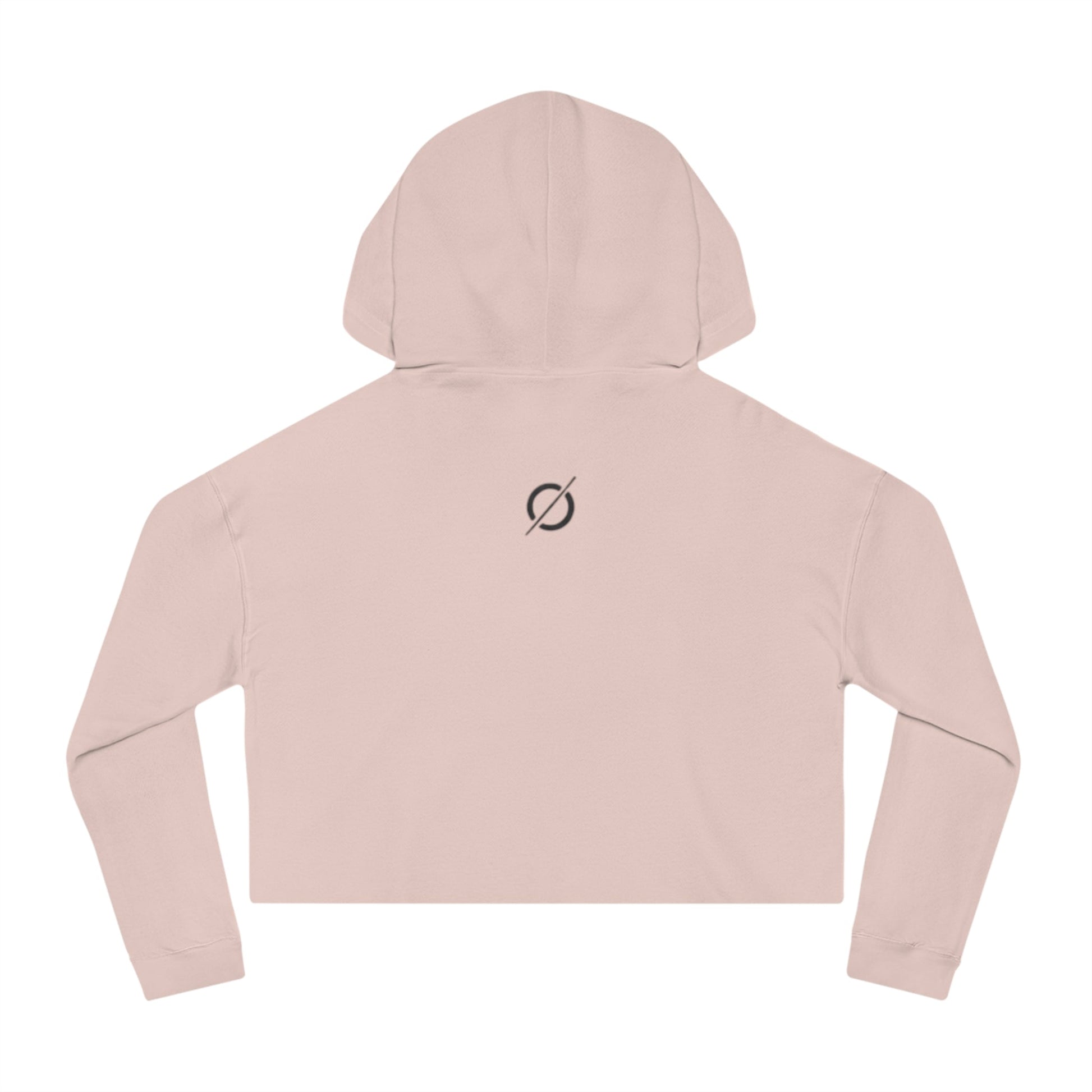 Cropped Hoodie Sweatshirt for Women with Cropped Design and Ribbed Cuffs Printify