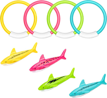 Korlon Tec Underwater Pool Toys for Kids Ages 4-8 8-12, Summer Training Swim Pool Diving Toys Set for Fun Water Games Quick Pick Grocers