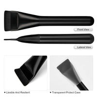 Flat Foundation Brush,Korean Makeup Brush Spatula Facial Brush for Liquid Foundation,Premium Face Makeup Brush for Blending Cream Quick Pick Grocers