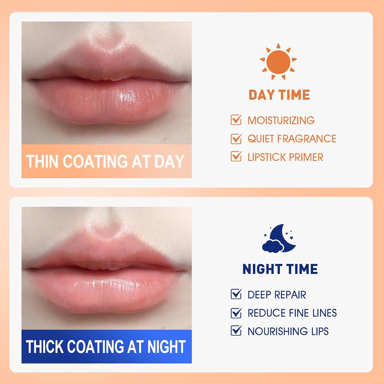 12 Pack Lip Sleeping Mask Set, Overnight Lip Treatment, Nourish and Hydrate Lip Mask With Vitamin C and Coconut Oil, Lip Balm for Dry Lips, Reduce Lip Lines and Improve Lip Color Quick Pick Grocers