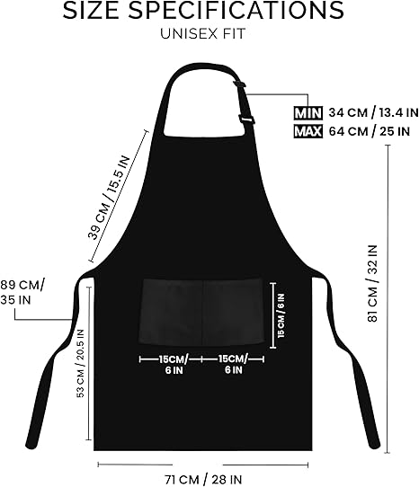 Utopia Kitchen 2 Pack Bib Apron, Adjustable with 2 Pockets, Water and Oil Resistant, Cooking Kitchen Chef Apron for Women Men Quick Pick Grocers