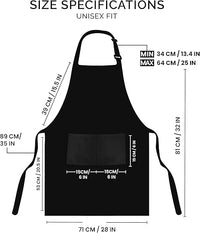 Utopia Kitchen 2 Pack Bib Apron, Adjustable with 2 Pockets, Water and Oil Resistant, Cooking Kitchen Chef Apron for Women Men Quick Pick Grocers