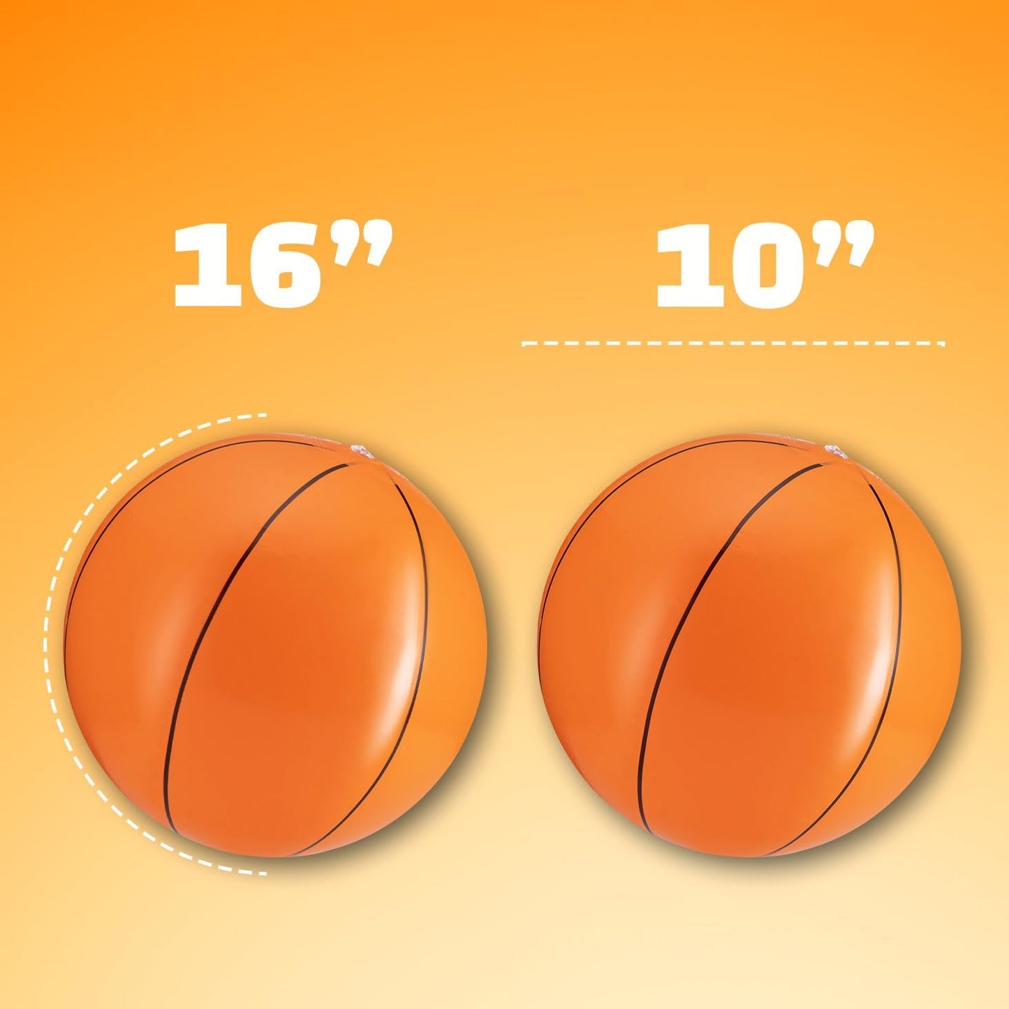 Inflatable Balls (Pack of 12) 16-inch, Beach Balls Bulk for Beach Toys & Birthday Party Decorations & Party Favors for Kids, Goodie Bags Stuffers Quick Pick Grocers