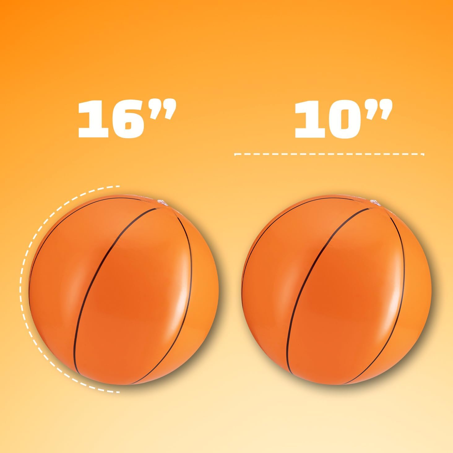 Inflatable Balls (Pack of 12) 16-inch, Beach Balls Bulk for Beach Toys & Birthday Party Decorations & Party Favors for Kids, Goodie Bags Stuffers Quick Pick Grocers