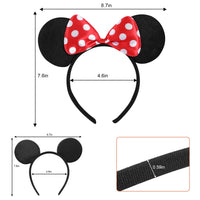 20 Pack Mouse Ears Headband for Birthday Party Supplies and Mouse Themed costume Cosplay Decoration Quick Pick Grocers