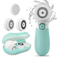 TOUCHBeauty Spin Brush Face Cleanser with 3 Brush Heads for Deep Cleansing Exfoliation and Massaging Quick Pick Grocers