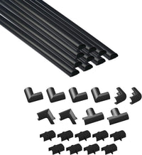 D-Line 157in Cord Hider Kit, Patented Cable Cover, Hide Wires on Wall, Channel for TV Mount Cords, Raceway Wire Hiders, Paintable, Adhesive, Half Round Quick Pick Grocers