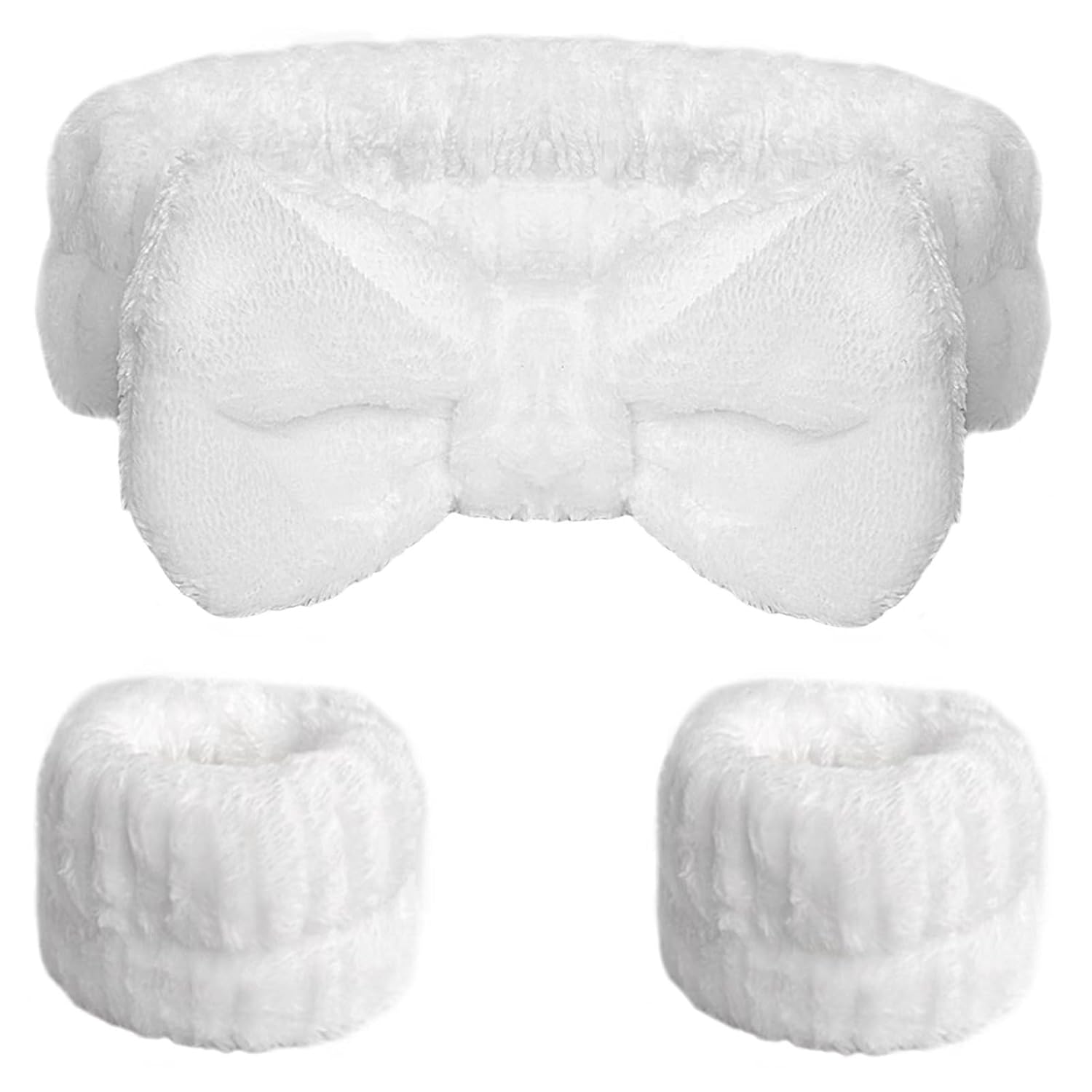 WSYUB Spa Headband and Wristband Set, Face Wash Headband, Makeup Skincare Headbands Wrist Bands for Washing Face Quick Pick Grocers