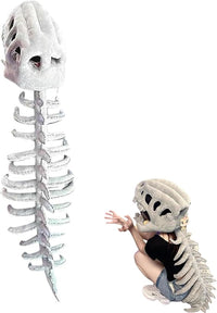 Dinosaur Costume-3D Skeleton Design,Realistic Halloween Dinosaur Skeleton Costume,Themed Skull Cosplay Props Quick Pick Grocers