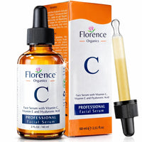 Vitamin C Serum For Face – Anti Aging Face Serum with Vitamin C, Hyaluronic Acid, Vitamin E. Brightening Formula. Improve Appearance of Dark Spots, Tone, Fine Lines & Wrinkles, Glowing Skin 2 Fl Oz Quick Pick Grocers