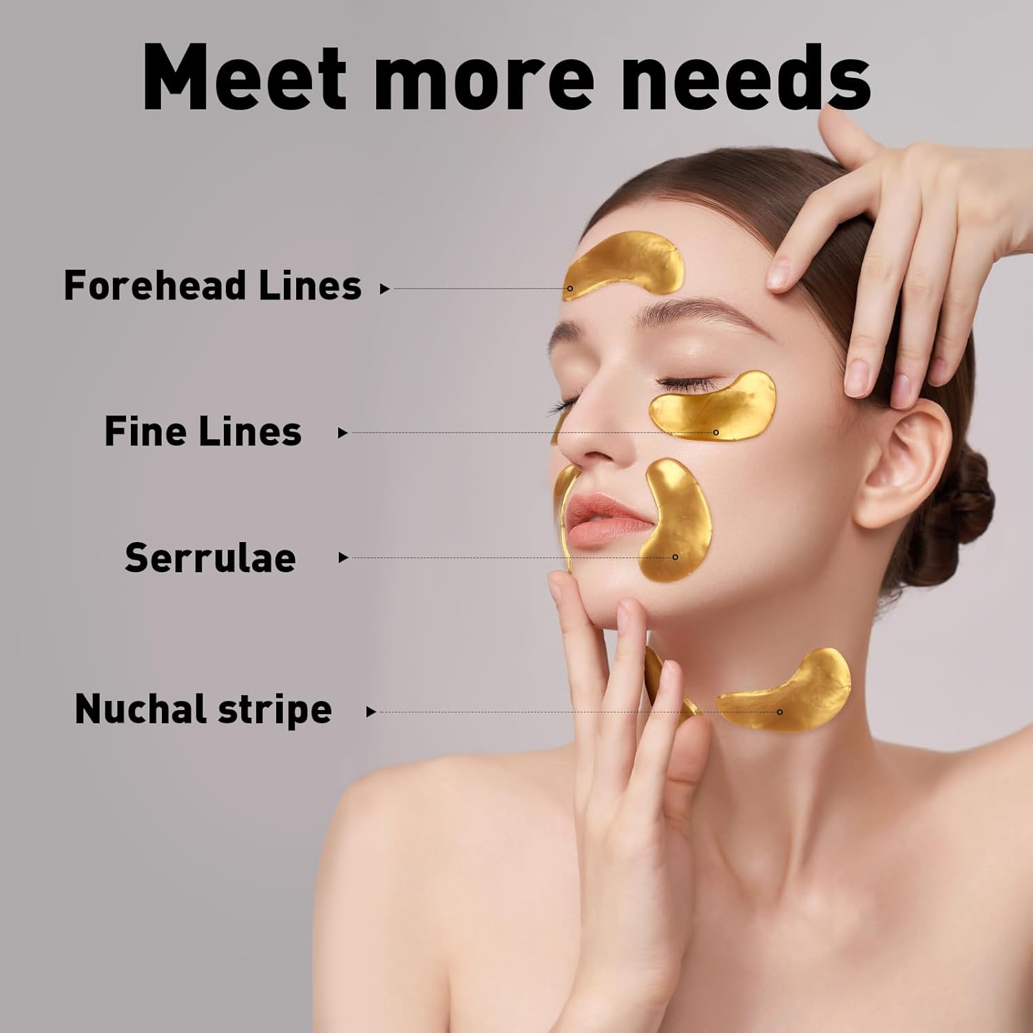 CHMI Under Eye Patches (50 Pairs) - 24K Gold Eye Patches for Puffy Eyes, Dark Circles, EyeBags and Wrinkles, Collagen Skin Care Products, Beauty & Personal Care Quick Pick Grocers