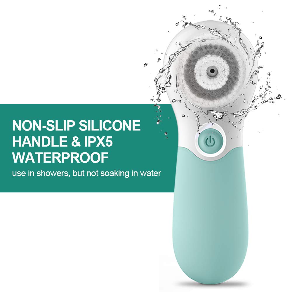 TOUCHBeauty Spin Brush Face Cleanser with 3 Brush Heads for Deep Cleansing Exfoliation and Massaging Quick Pick Grocers