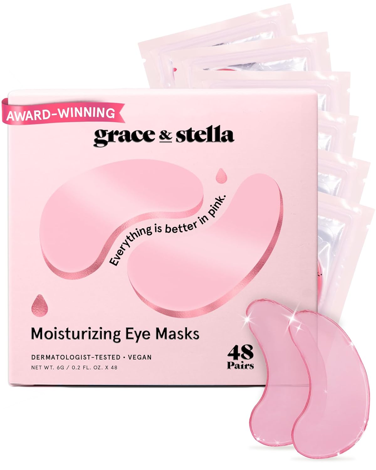 grace & stella Award Winning Under Eye Mask Reduce Dark Circles, Puffy Eyes, Undereye Bags, Wrinkles, Gel Under Eye Patches, Get Well Gifts for Women Quick Pick Grocers
