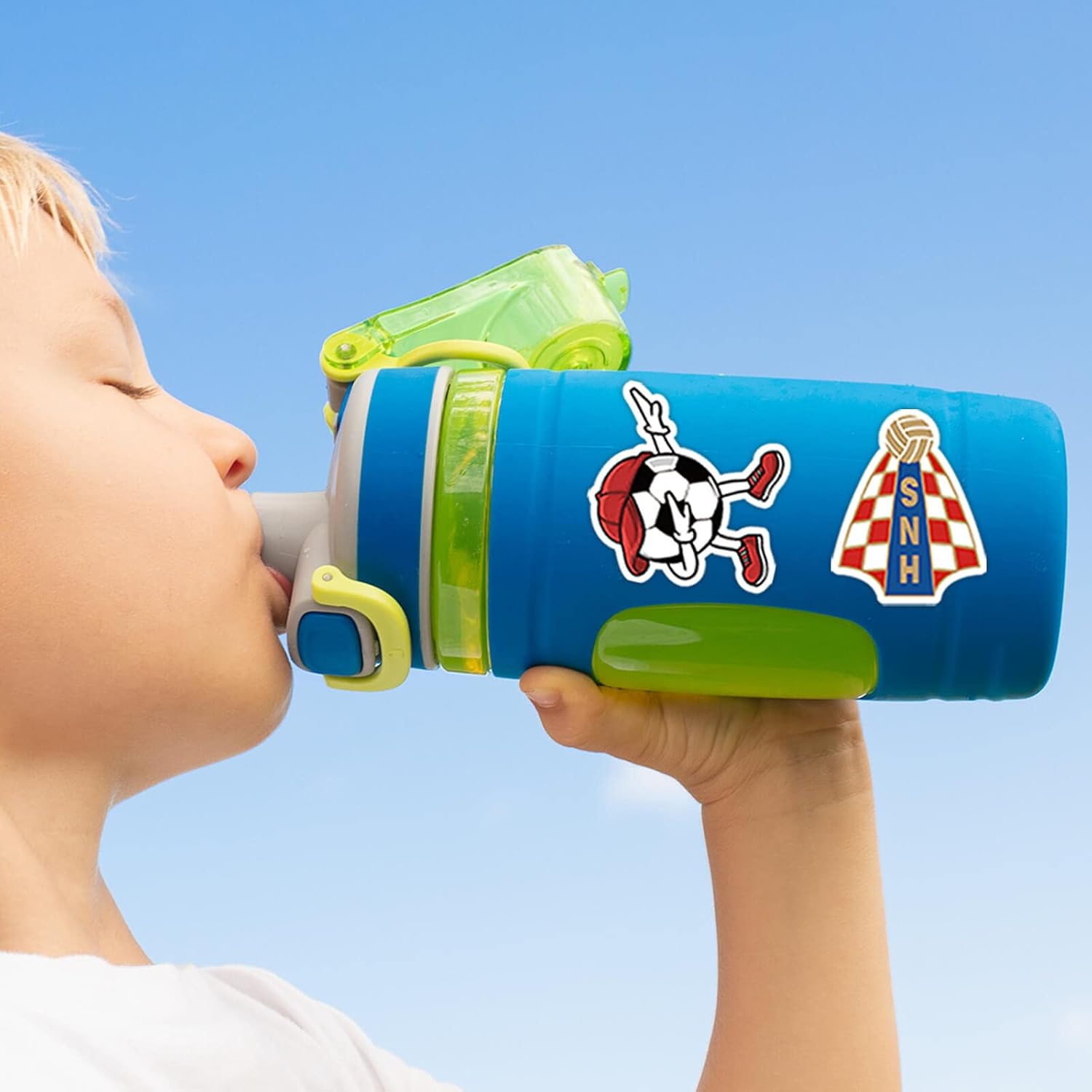 100PCS Soccer Stickers for Boys Girls Kids Teens, Vinyl Waterproof Soccer Stickers for Water Bottles, Laptops, Goodie Bag Stuffers, 2026 Soccer World Cup Party Favors Quick Pick Grocers