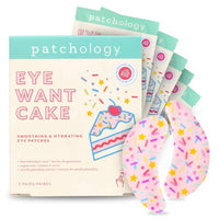 Patchology Eye Want Cake Hydrating & Smoothing Eye Patches – Under Eye Masks for Puffy Eyes, Dark Circles, and Fine Lines – Birthday Cake Inspired Self-Care Essentials, 5-Pack Quick Pick Grocers