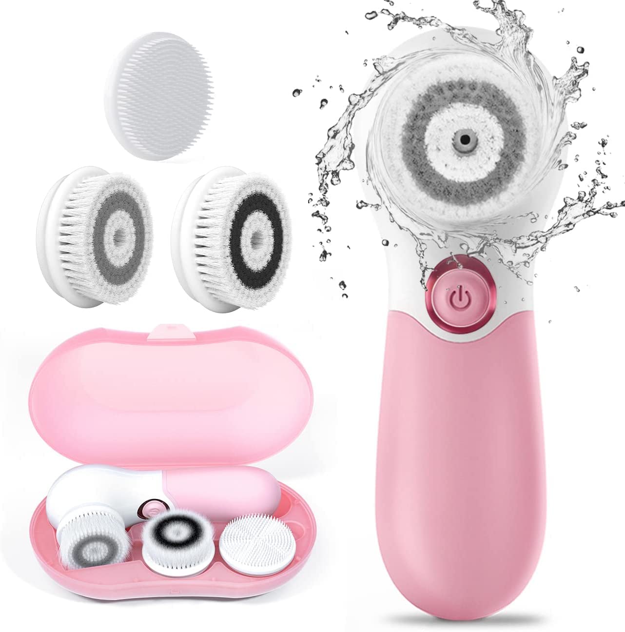 TOUCHBeauty Spin Brush Face Cleanser with 3 Brush Heads for Deep Cleansing Exfoliation and Massaging Quick Pick Grocers