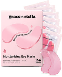 grace & stella Award Winning Under Eye Mask Reduce Dark Circles, Puffy Eyes, Undereye Bags, Wrinkles, Gel Under Eye Patches, Get Well Gifts for Women Quick Pick Grocers