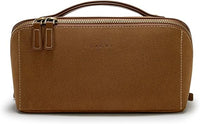 EACHY Travel Makeup Bag, Large Capacity Cosmetic Bag for Women, Waterproof PU Leather, Flat Open Portable Toiletry Bag for Skincare, Brushes & Travel Essentials Quick Pick Grocers
