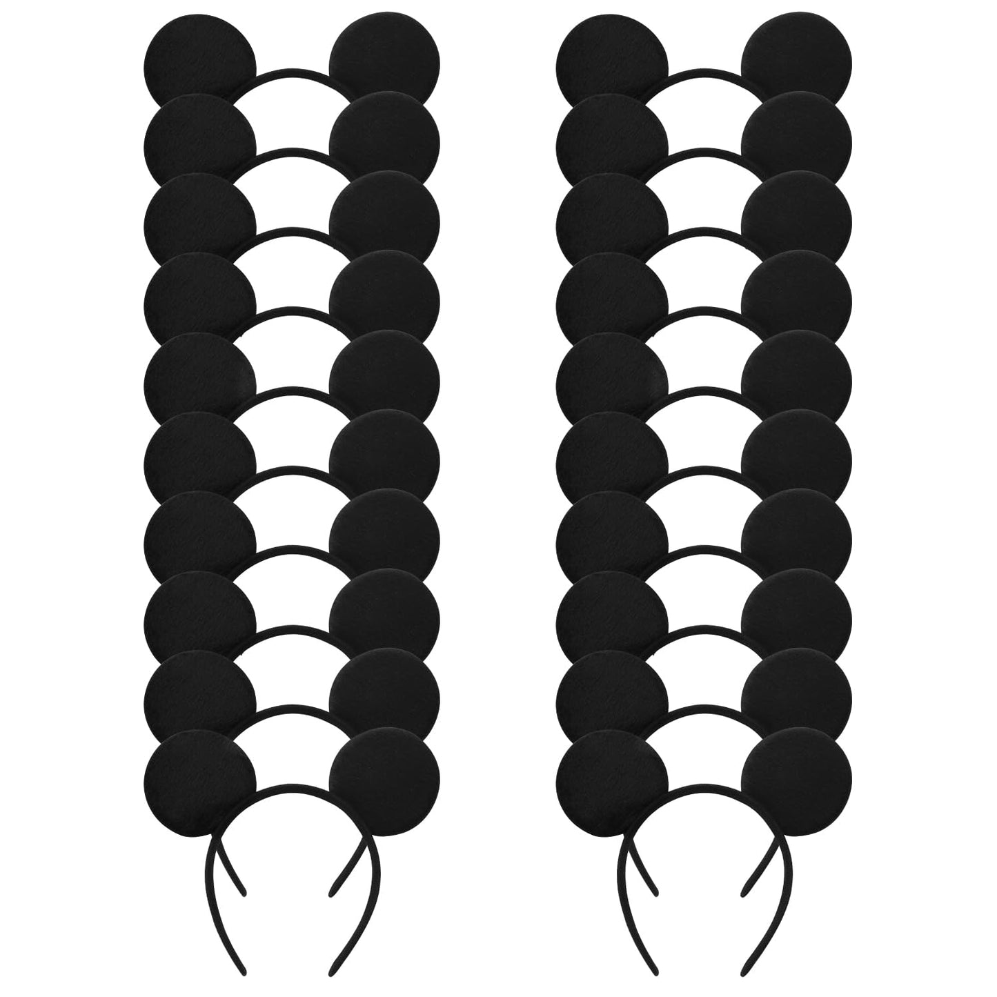 20 Pack Mouse Ears Headband for Birthday Party Supplies and Mouse Themed costume Cosplay Decoration Quick Pick Grocers