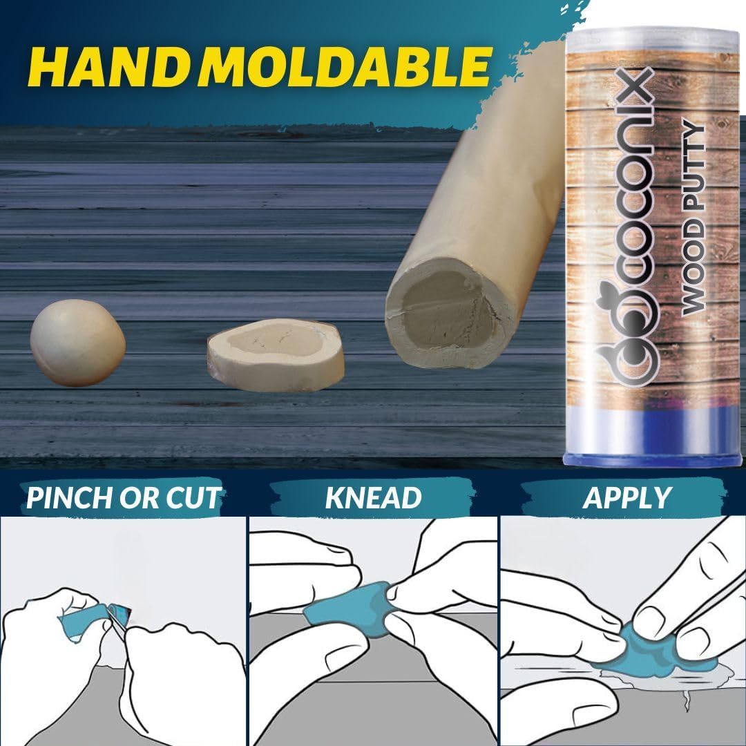 Coconix Floor & Furniture Repair Kit | Fix Scratches, Scuffs, and Dents on Hardwood Floors, Furniture, and Laminate Surfaces | Easy Application with Kneadable Putty Quick Pick Grocers