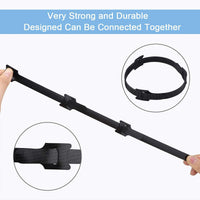 Nettbe Reusable Cable Ties, Adjustable Cord Straps Wire Organizer Cord Wrap and Hook Loop Cable Management Quick Pick Grocers