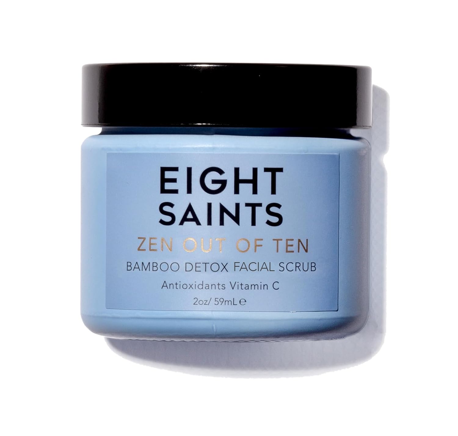Eight Saints Zen Out Of Ten Bamboo Detox Face Scrub Exfoliator, Daily Exfoliating Facial Scrub With Bamboo Fibers to Unclog Pores, Blackheads, Blemishes, and Dull Skin, with Vitamin C & Aloe Vera, 2oz Quick Pick Grocers