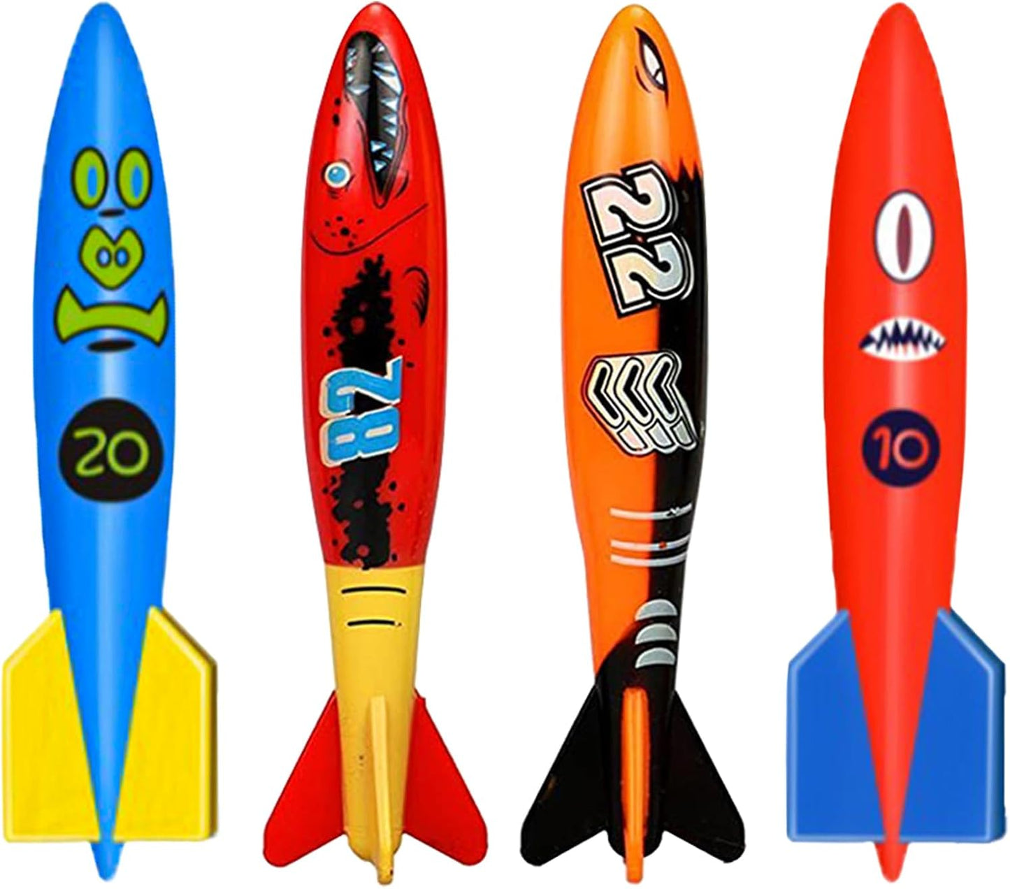 Jasonwell Pool Diving Toys Games - Swimming Pool Toys with Dive Sticks and Rings Underwater Treasures Torpedo Bandits Fish Toy etc Fun Water Swim Toy for Boys Girls Adults Kids Teens Quick Pick Grocers