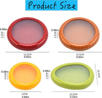 Winb Set of 4 Reusable Fruit and Veggie Savers - Ideal for Avocados, Tomatoes, Apples, Garlic, Onions, and More Quick Pick Grocers