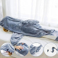 inkArts Shark Blanket Hoodie Onesie for Adult & Kid, Wearable Shark Sleeping Bag, Soft Cozy Onesie Costume Quick Pick Grocers