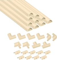 D-Line 157in Cord Hider Kit, Patented Cable Cover, Hide Wires on Wall, Channel for TV Mount Cords, Raceway Wire Hiders, Paintable, Adhesive, Half Round Quick Pick Grocers