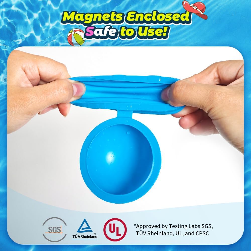 Reusable Water Balloons, Pool Beach Water Toys for Boys and Girls, Summer Toys for Kids Ages 3-12, Magnetic Water Ball for Outdoor Activities Quick Pick Grocers