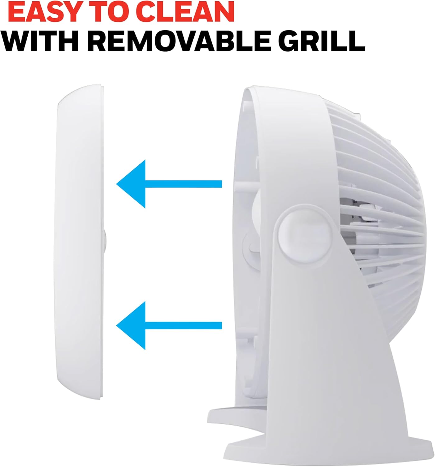 Honeywell TurboForce Air Circulator, Small Tabletop Fan, Quiet Personal Fan for Home or Office, 3 Speeds, 90 Degree Pivoting Head Quick Pick Grocers