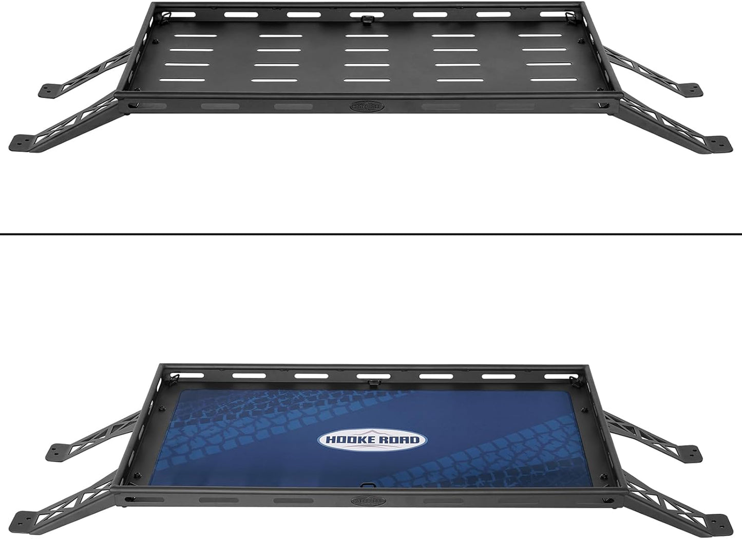 Hooke Road Rear Trunk Cargo Rack Basket Tray for 2007-2026 Jeep Wrangler JK JL 4-Door Hardtops, Sturdy Steel Shelf for Camping Trip Gear Quick Pick Grocers
