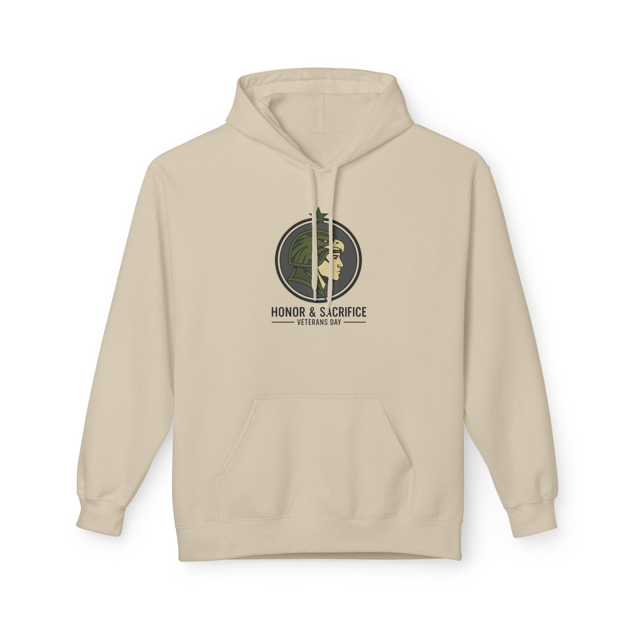 Fleece Hoodie - Honor & Sacrifice Design - Unisex Printify
