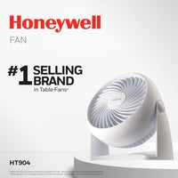 Honeywell TurboForce Air Circulator, Small Tabletop Fan, Quiet Personal Fan for Home or Office, 3 Speeds, 90 Degree Pivoting Head Quick Pick Grocers