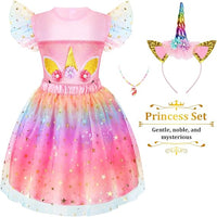 LIMIROLER Princess Dress Up Clothes for Little Girl Role Play Costume Gift Set Princess Dress Up Toys for Toddler Girls Quick Pick Grocers